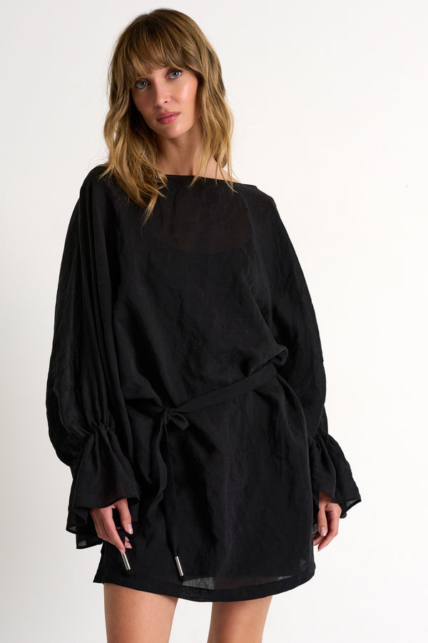 Shan Ary Flowy Dress With Puffy Sleeves - 52439-74-800